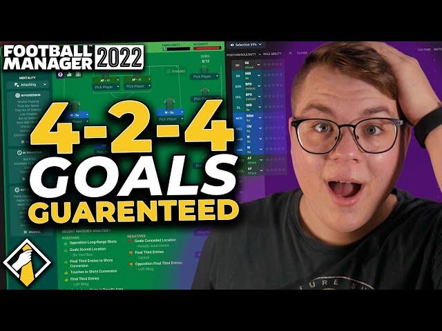 This 4-2-4 Tactic Guarantees Goals! | Football Manager 2022 Tactics