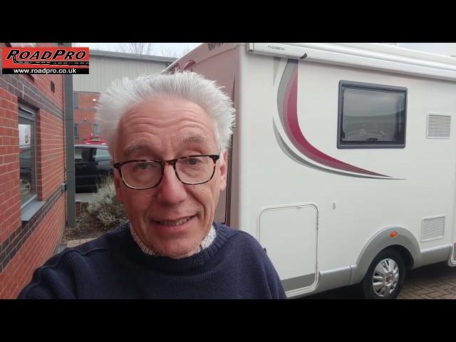 Don't get wet when retracting the auto levelling system on your Motorhome