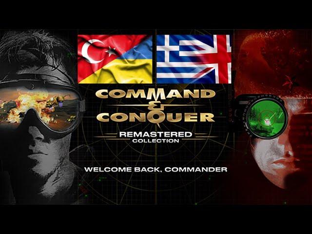 Turkey-Ukraine VS United Kingdom-Greece [2K 60fps] Command Conquer Remastered Collection Red Alert