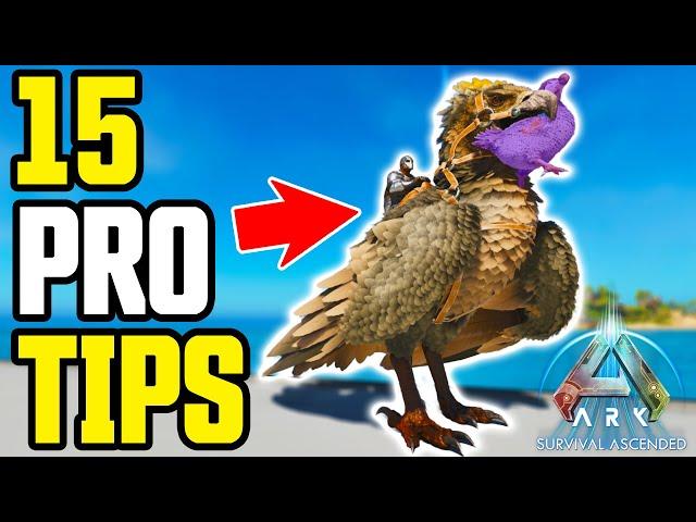 Ark Survival Ascended // 15 PRO Tips you DIDN'T Know (Xbox, PS5 & PC)