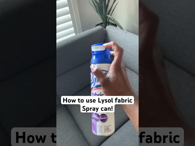 How to get Lysol fabric spray can to work! #lysol #cleaning #cleaningmotivation
