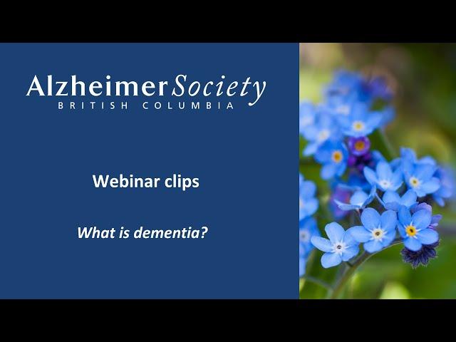 Webinar clip I Stages of dementia