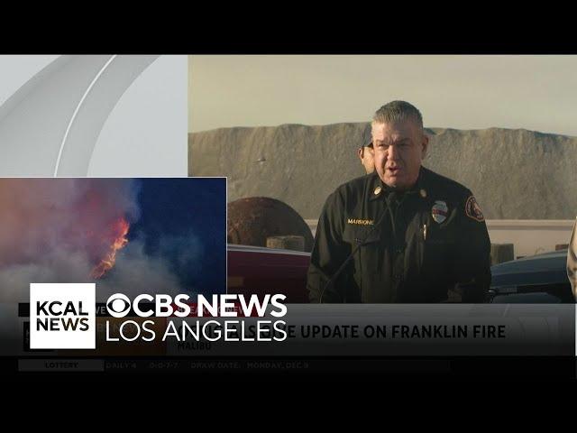 Authorities provide a Tuesday morning Franklin Fire incident update