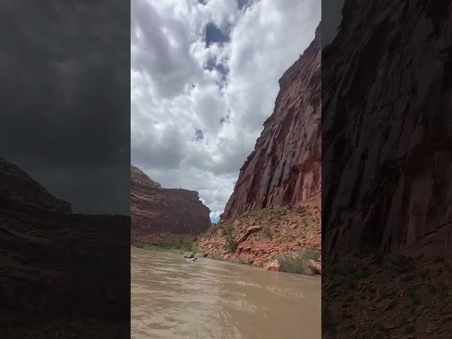 The “Wilderness” section at 3Kcfs. Rapids were washed out, but watch out for the boils! #packrafting