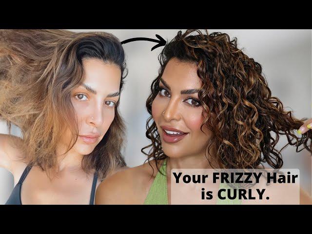 Your FINE FRIZZY hair is WAVY/CURLY and you have no idea…