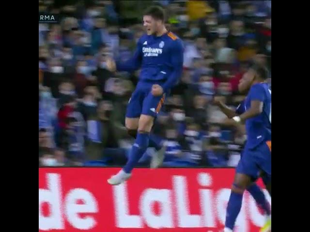 Luka Jovic celebrates first Real Madrid goal since February 2020 | #shorts