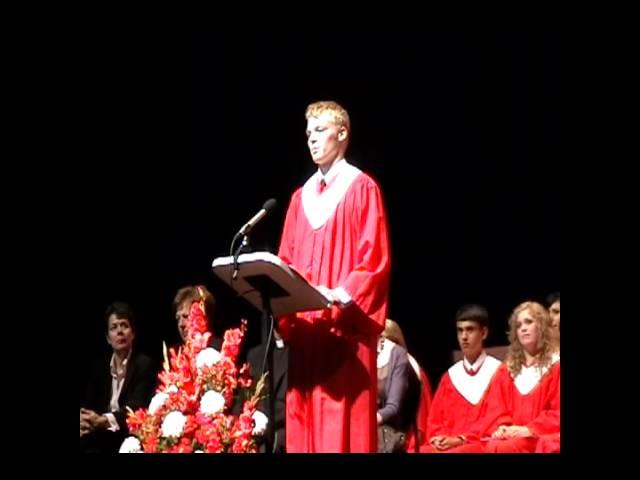 Zac Stanton's Valedictory address St. Malachy's Memorial High School