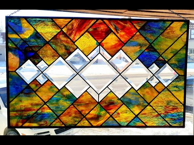 Stained Glass - How to draw your Own Pattern and work with Bevels - Part 1 of 2