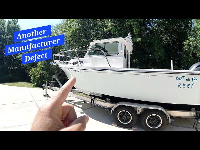 Parker Boats - Crooked Pilot House Boat Another Manufacture Defect