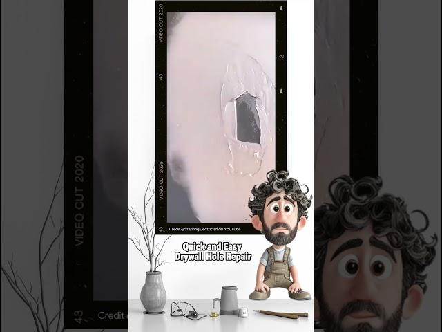 Quick and Easy Drywall Hole Repair! #DrywallRepair #DIYTips #QuickFix #EasyDIY #mastersguild