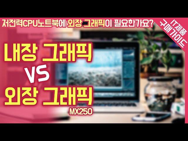 저전력CPU 노트북에 외장그래픽이 필요한가요? / MX250에 대한 리뷰 / 외장그래픽 VS 내장그래픽