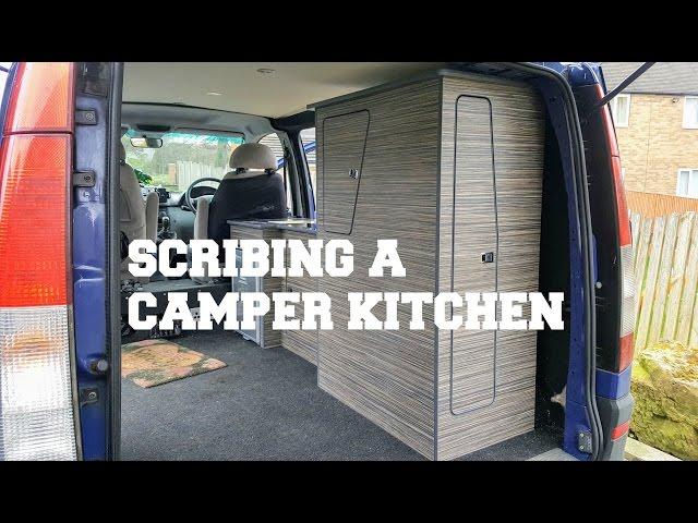 Scribing Mercedes Vito Camper Van Kitchen DIY | The Carpenter's Daughter