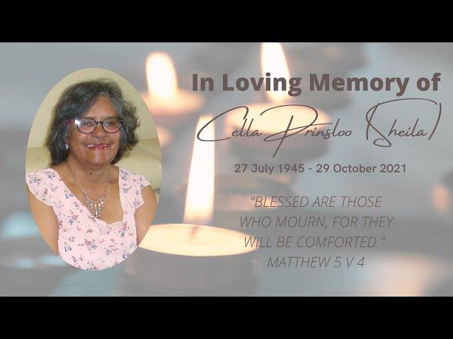 In Loving Memory of Cella Prinsloo (Sheila)  | 1945 - 2021