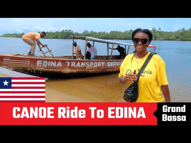 Canoe Ride To Edina, The Home Of Freed Blacks From America | Liberia County Tour #episode30