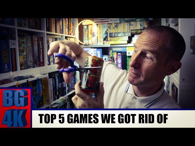 Top 5 Board Games We Got Rid Of - Boardgamebollocks