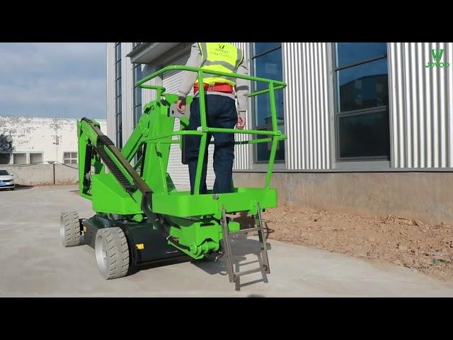 JOVOO 12m Electric Articulated Boom Lift operating video