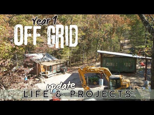 EP 37___1 year working on our off grid homestead__projects, money, family, & unboxing a new addition