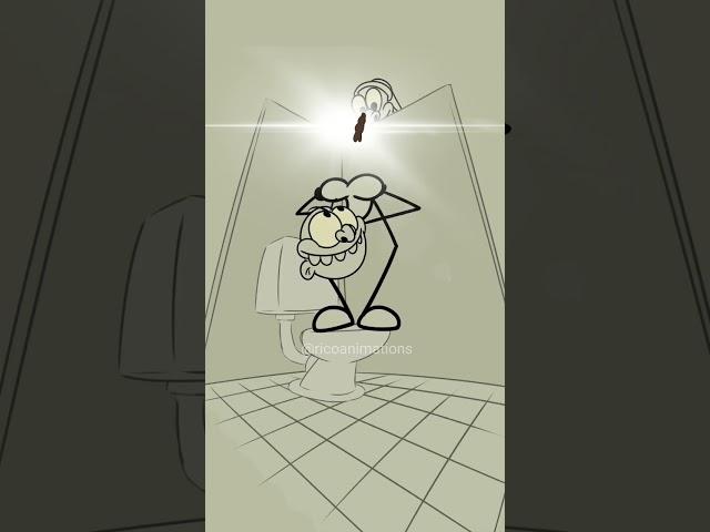 The toilet intruder!  (4k memes) #shorts