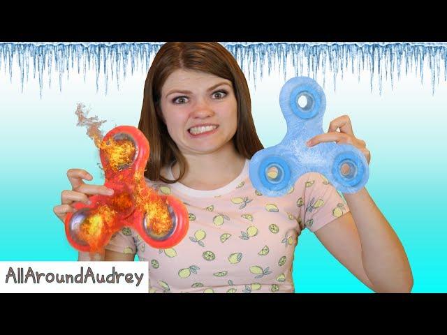 FIRE AND ICE FIDGET SPINNER! / AllAroundAudrey