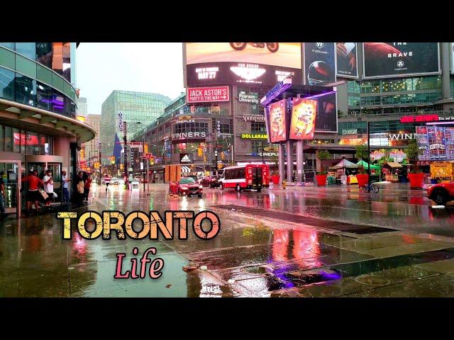 Toronto life, Downtown Toronto, Ontario, Canada 4K