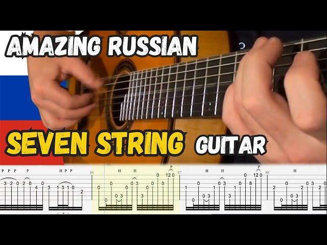 STUNNING Traditional Russian SEVEN STRING Guitar - The Troika Mail Is Running