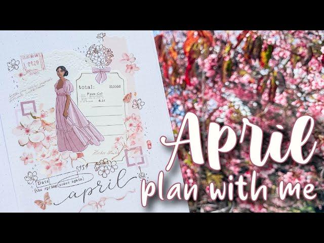 PLAN WITH ME | April 2023 Cherry Blossom Bullet Journal | ft. Notebook Therapy