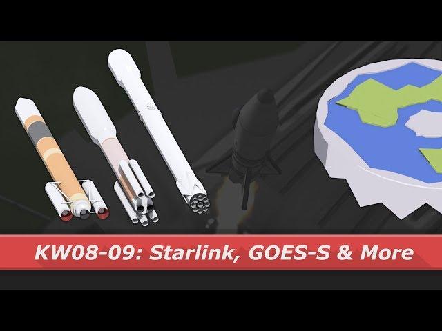 SpaceX Starlink, GOES, PAZ & More || kNews 08-09/2018 (Feb 19 - Mar 4)