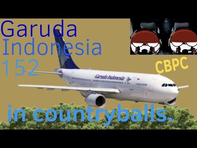 Garuda Indonesia 152 in Countryballs.