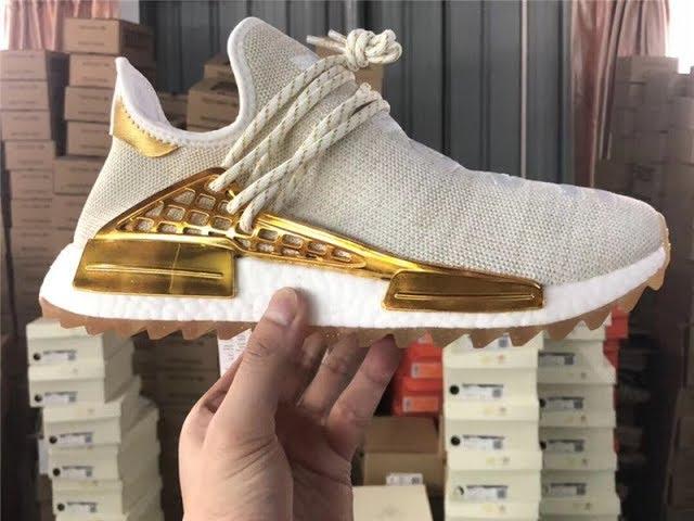 God Pharrell X Adidas NMD HU F&F Edition“HAPPY” Gold From EveryonesYeezy ru