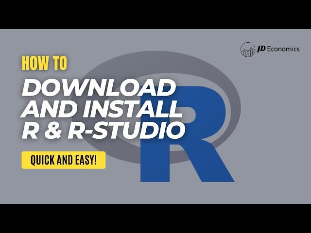 Download and Install R and R Studio in Simple Steps