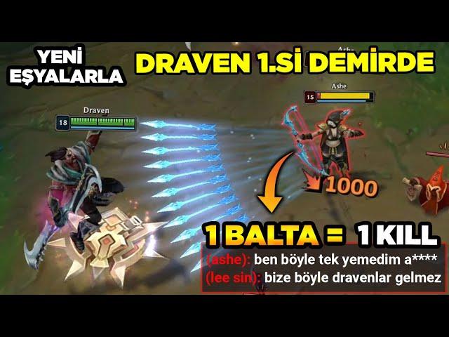 DEMİRLER ÇILDIRDI! Draven 1.si Yeni eşyalarla Demirde oynarsa ne olur? Demirler Çıldırdı!