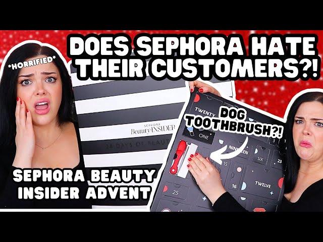 VIRAL SEPHORA ADVENT CALENDAR IS *HORRIBLE* | Sephora Beauty Insider Advent Unboxing