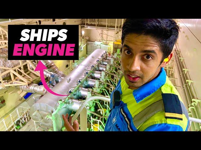 6 Hours with MARINE ENGINEERS On Ship in 15 minutes!