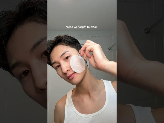 areas people forget to clean properly for clear skin!