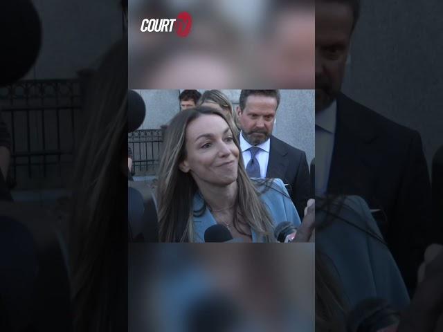 "Because she is lying." #KarenRead speaks to the media after Day 7 of her murder retrial