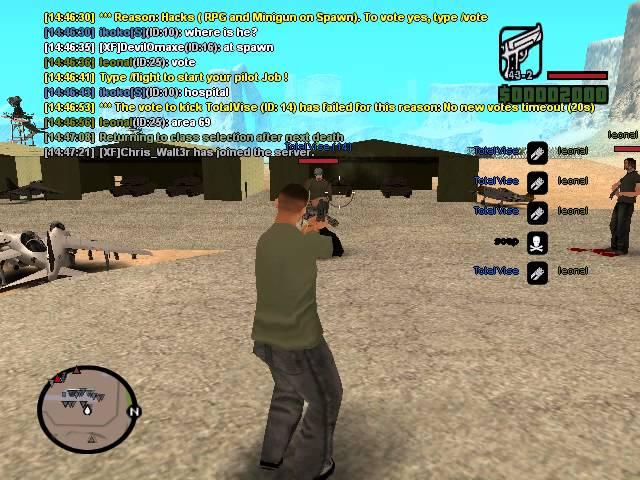 Samp hacker [minigun and godmode hacks]