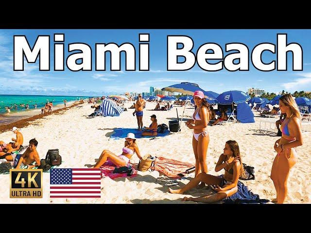 Miami Beach, Florida  2022 Walking Tour in 4k 