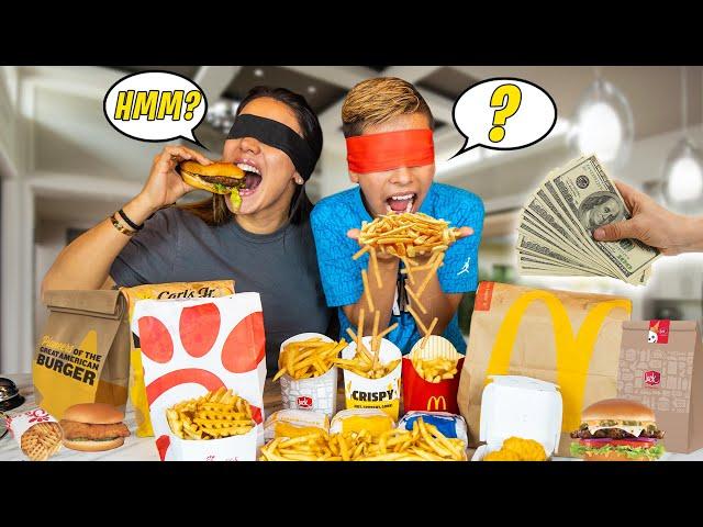 GUESS the FAST FOOD Restaurant and WIN $1,000 Challenge! | The Royalty Family