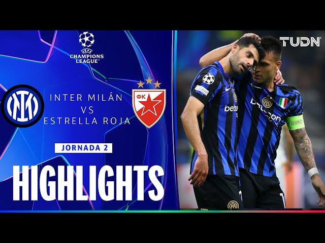 HIGHLIGHTS - Inter vs Estrella Roja | UEFA Champions League 24/25 | TUDN