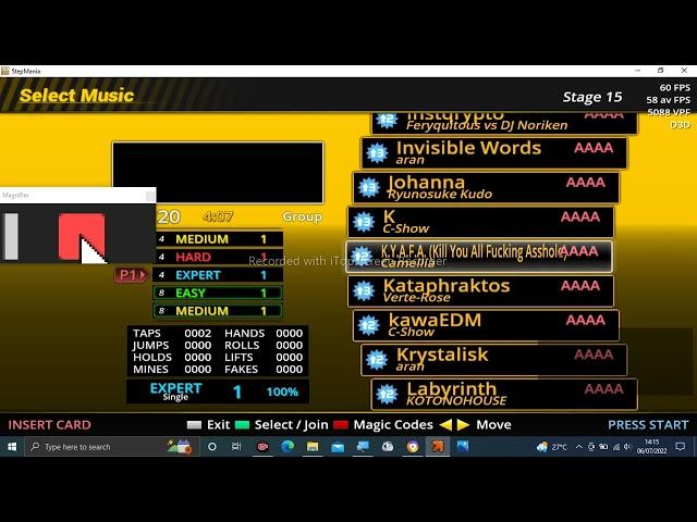 Stepmania: Binzokomegane Girls Union Song List G-O