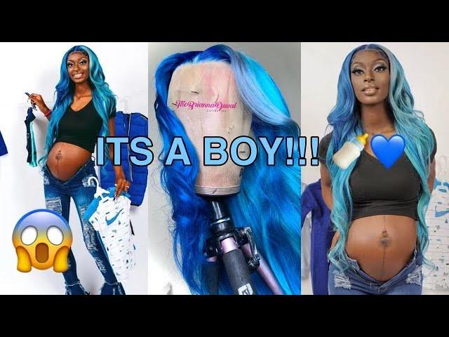 OMG I MADE KAYLA NICOLE'S GENDER REVEAL WIG!| kayla nicole| ITS  ABOY!!