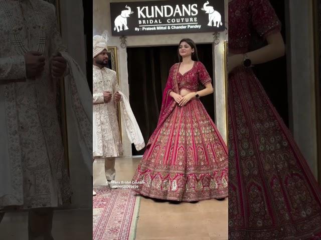 From kundans Bridal Couture Chandni Chowk Delhi best bridal lehenga collection ️#wedding #lehenga