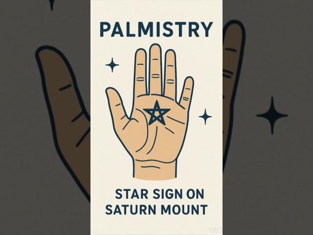 Star Sign on Saturn Mount – Divine Blessing or Karmic Test? #shorts #palmistry #astrology