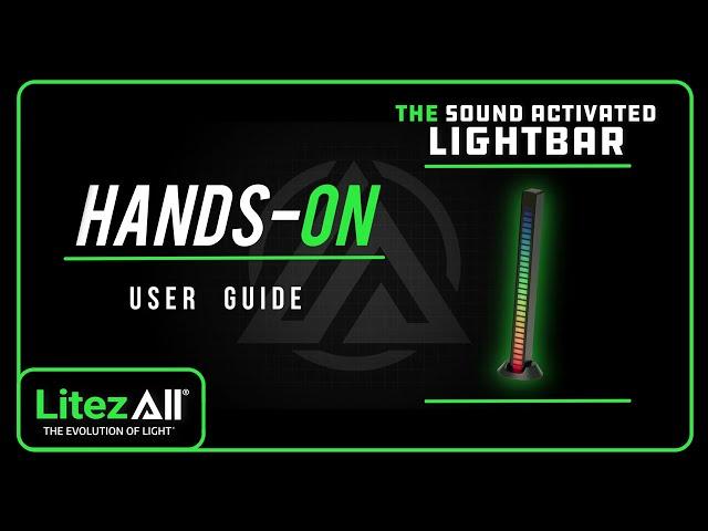 LitezAll Rechargeable Sound Activated Color Changing Light Bar Hands-On Video