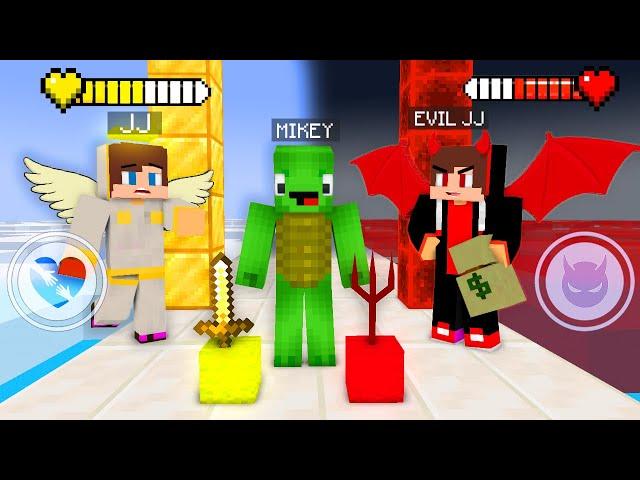 Mikey Choise Only One JJ Angel vs JJ Devil - Maizen Minecraft Animation