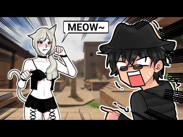 TROLLING as an E-KITTEN in EVADE VC! | Roblox Funny Moments