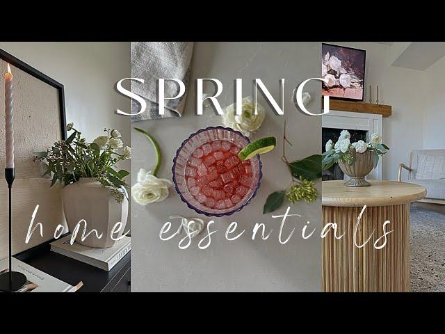 SPRING HOME ESSENTIALS 2024 || HIGH END LOOK FOR LESS || DIY FLORAL ARRANGEMENTS