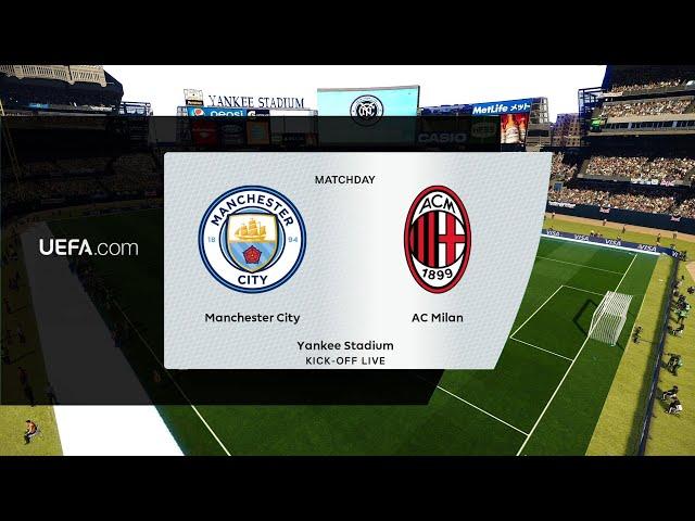 Manchester City vs AC Milan | Yankee Stadium | 27.07.2024 Friendly | PES 2021