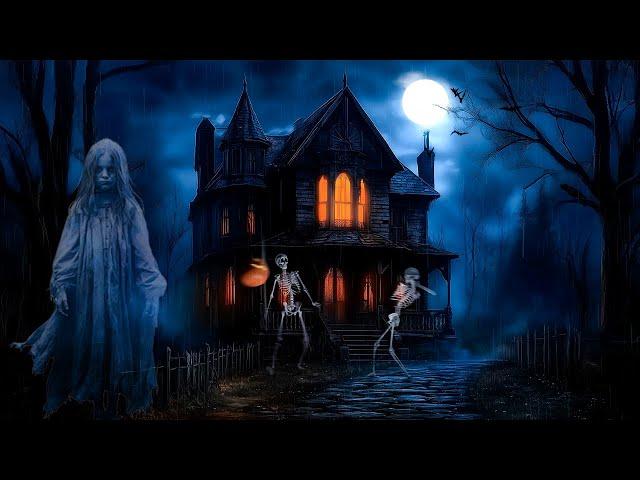 Haunted House Halloween Ambience  Spooky Halloween Background Music | Halloween Horror Nights 2024