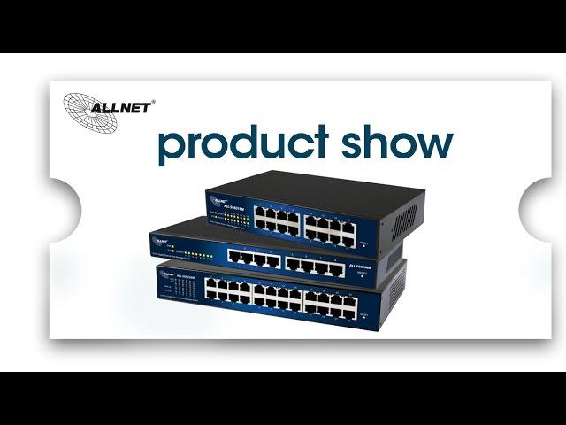 Smart managed 8/16/24 Port Gigabit Switch | ALLNET